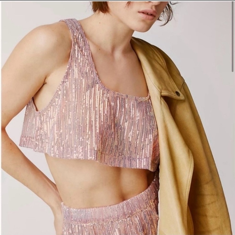 NWT Free People x EastnWest Sequin Top